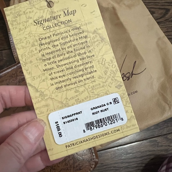 Patricia Nash Tan Leather Crossbody Bag - Picture 3 of 7